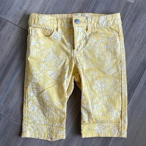 GAPKids yellow flower Bermuda